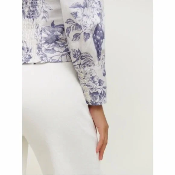 NEW Reformation Stilton Linen Top Carla 10 - Picture 16 of 17